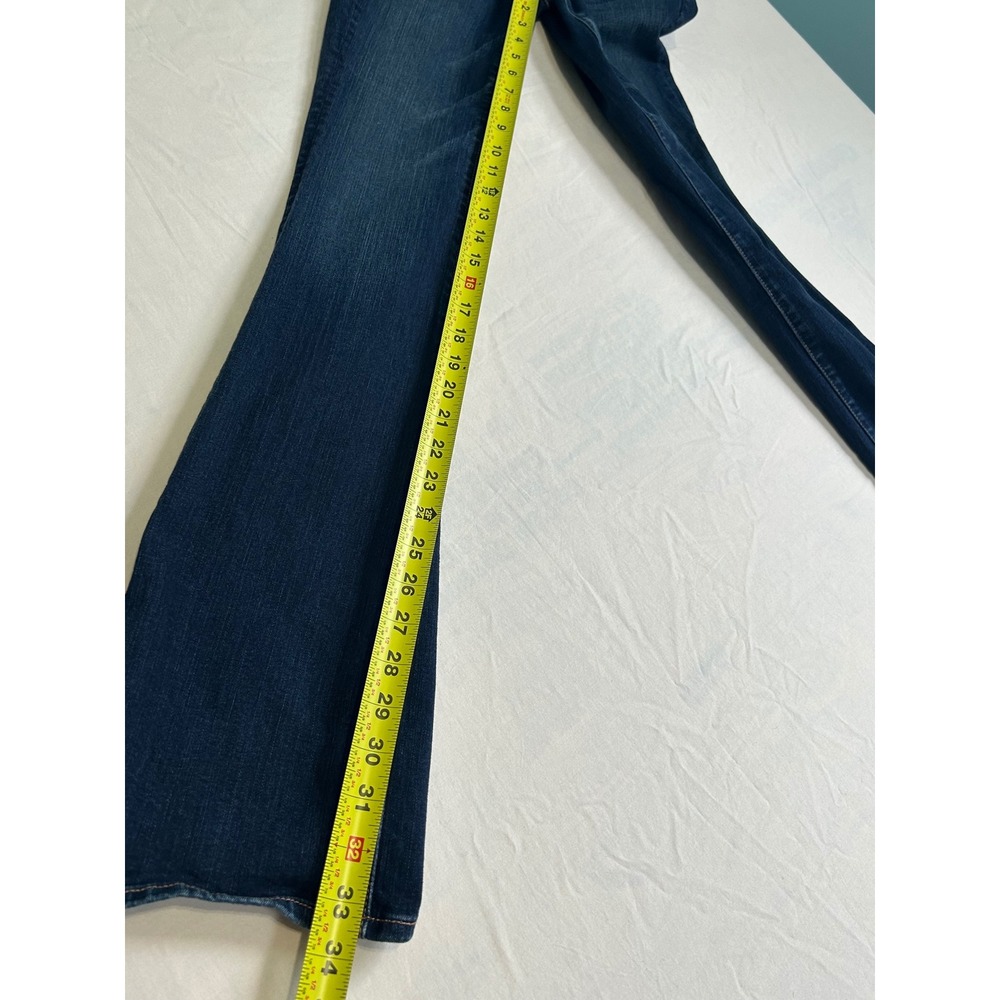 American Eagle Kick Boot Super Stretch Dark Wash Jeans Womens Size 0 Long - Picture 5 of 7